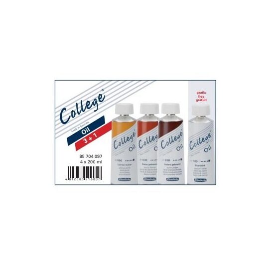 85704097 Set culori ulei College 200 ml 3+1 gratis - Schmincke