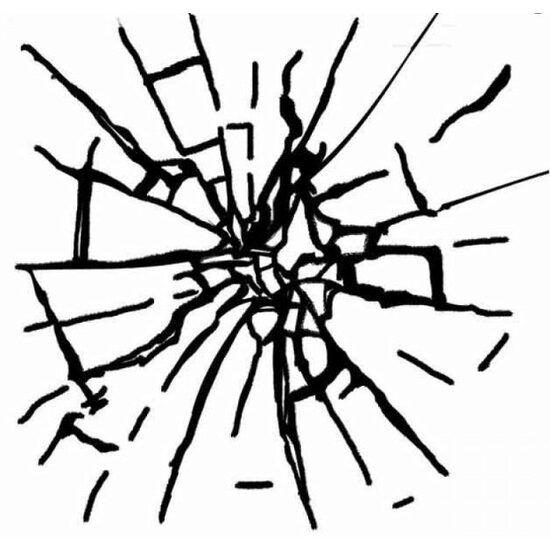 WTKCC153 - Stampila High Definition - 10 x 10cm - Broken glass imitation - Stamperia