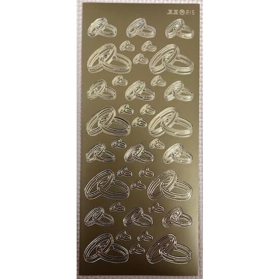 1.2540 - Sticker auriu - verighete - JEJP