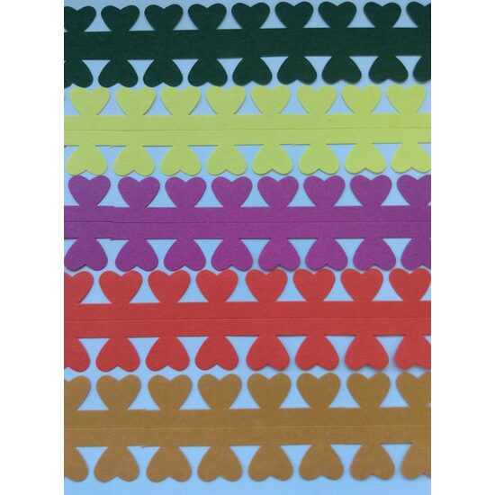 373024 -Model 1 - Set 5 buc hartie quilling pt flori, 3 x 50cm, 5 culori diferite - ANT-CH