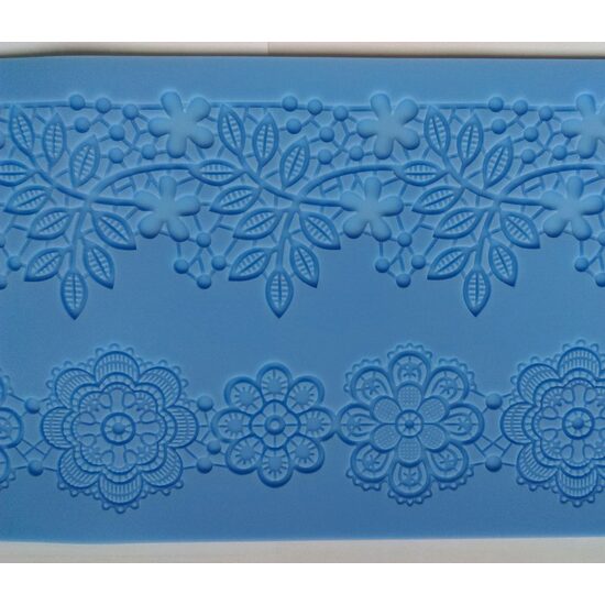 35198 - Mulaj silicon dreptunghiular - 40 x 12.7 x 0.2cm - dantela - Pentart