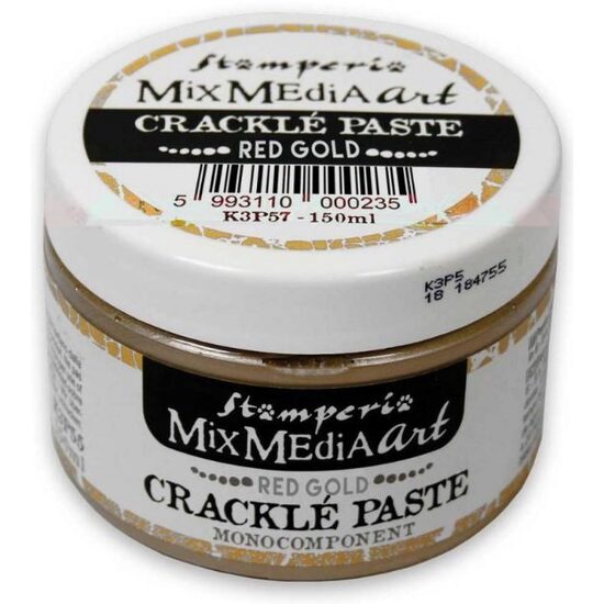 K3P57 - Crackle paste - Red Gold - Monocomponenta - 150 ml - Stamperia