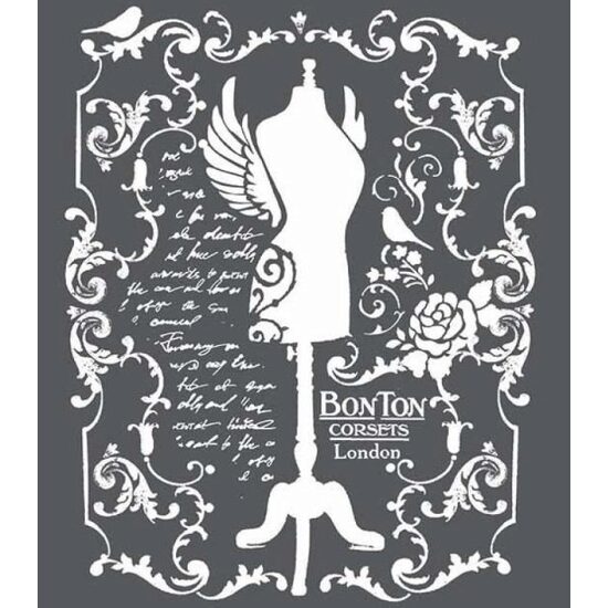 KSTD039 - Sablon 20 x 25 x 0.2mm gosime - Mannequin - Stamperia