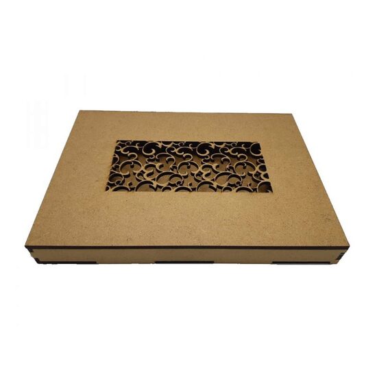 CUT012 - Cutie MDF cu capac dantelat - IND-C