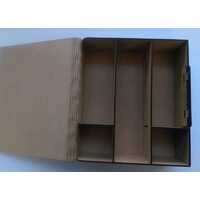 CUT017 - Cutie MDF pentru sticla vin si 2 pahare - IND-C