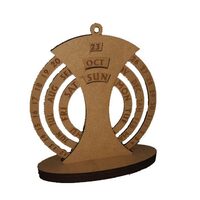 CAL002 - Calendar birou rotund MDF - IND-C