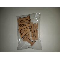 CR005 - Set cifre romane ceas MDF ,Nr. 1-12 - IND-C