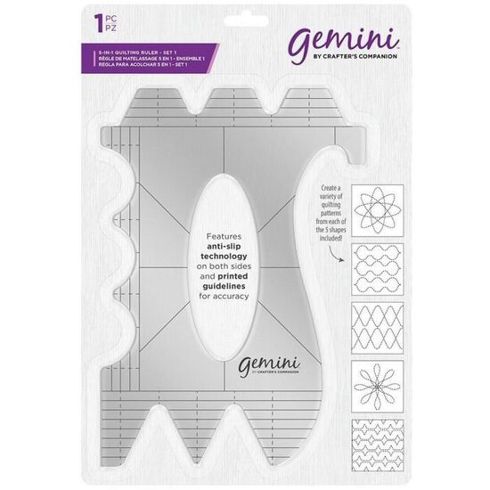 GEM-QUILTR-1 - Rigla Gemini Quilting - Set 1 - Crafters Companion