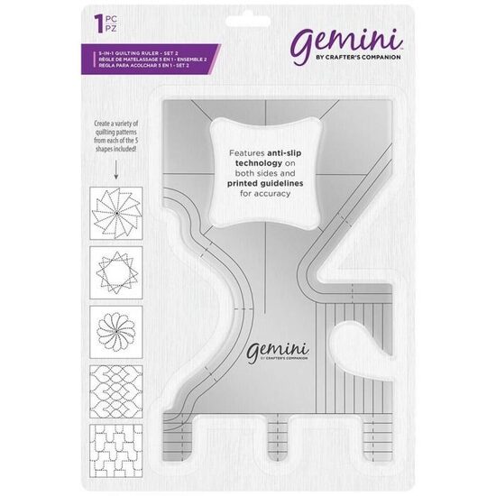 GEM-QUILTR-2 - Rigla Gemini Quilting - Set 2 - Crafters Companion