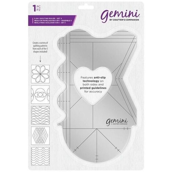GEM-QUILTR-3 - Rigla Gemini Quilting - Set 3 - Crafters Companion