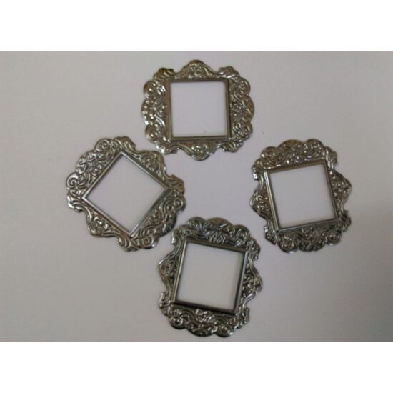 35191 - Set 10 figurine metal culoarea nichelului - Pentart