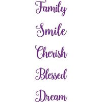 GEM-EF-INSW2 - Set 5 placi de embosare Gemini - Inspirational Words 2 - Crafters Companion