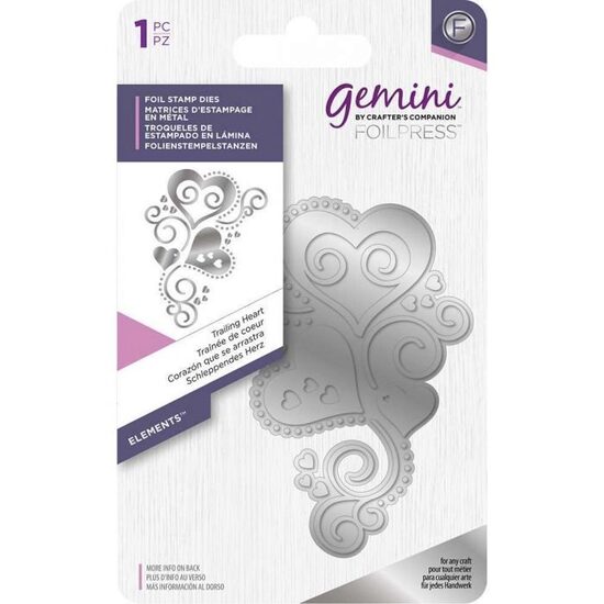 GEM-FS-ELE-TRALH Cutter Foil Stamp - Trailing Heart - Crafters Companion