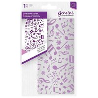 GEM-EF-FNOTE - Placa embosare Gemini - Festive Note - Crafters Companion