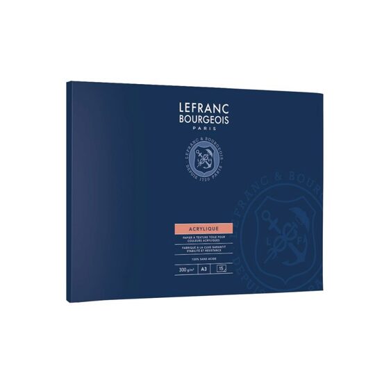 Bloc hartie textura de panza pt acrylic - A3 - Lefranc Bourgeois