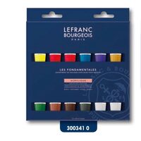 Set culori acrilice Fine - 12x20ml - Lefranc