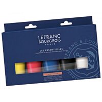 Set culori acrilice Fine - 5x80ml - Lefranc