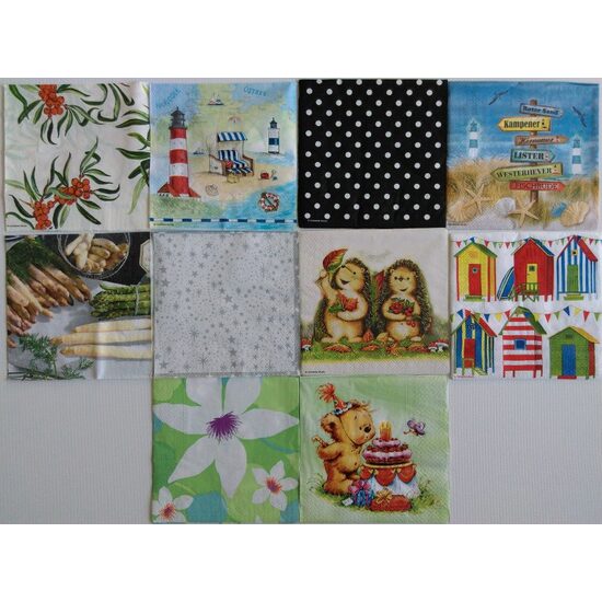 Set C - Set 10 servetele mixte - 33x33cm - C.ART