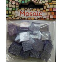 12178 - Mozaic blister cu glitter 1x1cm - lila - Pentart