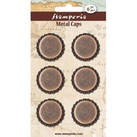 SBA340 - Set 6 capace metalice cu adeziv - Stamperia