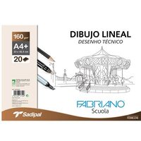 F74233250 A4+ - Bloc pentru desen tehnic 160gr, 20 coli - Sadipal