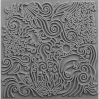 CE95021 - Placa de textura, stampila cauciuc - 9x9cm - Cernit - Under thr Sea