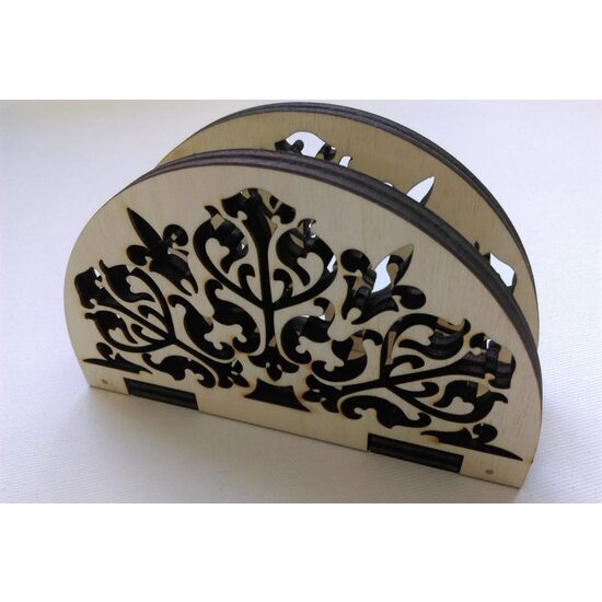 35970 - Suport servetele arcuit cu model traforat - Pentart
