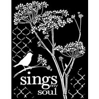KSTD025 - Sablon 20x25x0.2mm gosime - Little bird - Stamperia