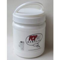 Culoare acrilica Pop Art 700ml - Alb de titan / Titanium White - Pebeo