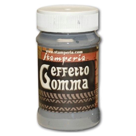 K3P34B - Pasta 100 ml efect cauciuc - gri deschis - Stamperia