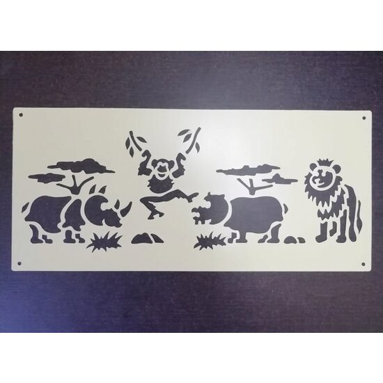 Sablon adeziv repozitionabil, 30x 13.5cm , Safari - Lefranc&Bourgeois