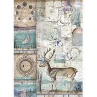 DFSA4390 - Hartie de orez A4 - Cosmos deer - Stamperia