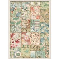 DFSA4391 - Hartie de orez A4 - Patchwork - Stamperia