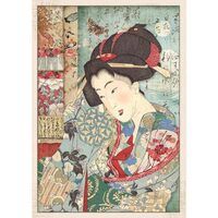 DFSA4392 - Hartie de orez A4 - Geisha - Stamperia