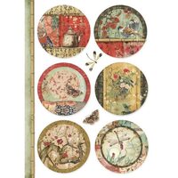 DFSA4395 - Hartie de orez A4 - Oriental spheres - Stamperia