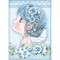 DFSA4409 - Hartie de orez A4 - Light blue fairy - Stamperia