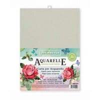 SBA391 - Set 10 coli hartie Aquarelle A5 - 21 x 14.8cm, 350gr - Stamperia
