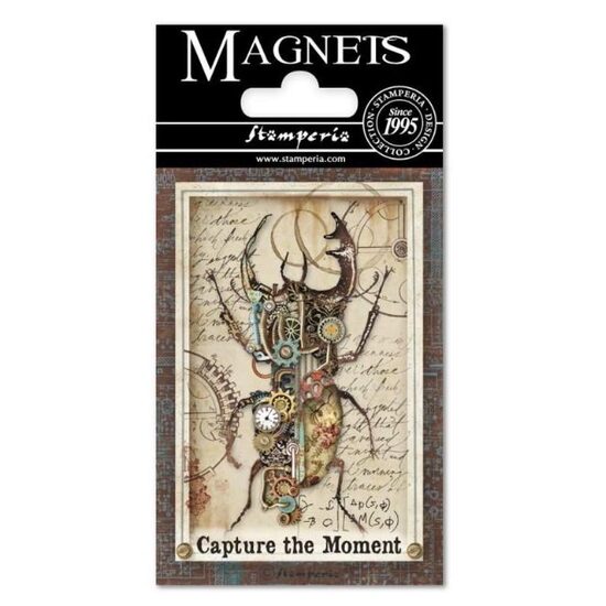 EMAG002 - Magnet 8 x 5.5cm - Mechanical Fantasy Scarabeo - Stamperia