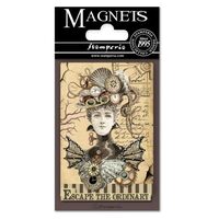 EMAG004 - Magnet 8 x 5.5cm - Voyager Fantastiques Woman - Stamperia