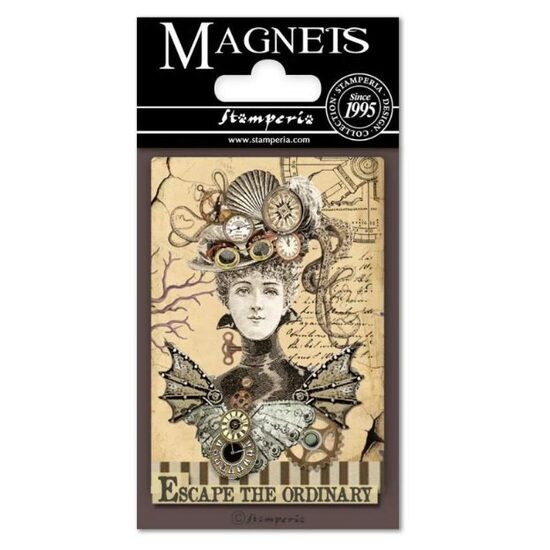 EMAG004 - Magnet 8 x 5.5cm - Voyager Fantastiques Woman - Stamperia