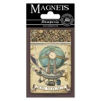 EMAG005 - Magnet 8 x 5.5cm - Voyager Fantastiques Balloon - Stamperia
