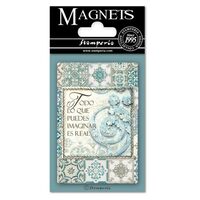 EMAG008 - Magnet 8 x 5.5cm - Azulejos writings - Stamperia