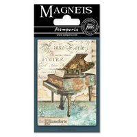 EMAG010 - Magnet 8 x 5.5cm - Music Piano - Stamperia
