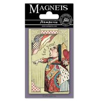 EMAG011 - Magnet 8 x 5.5cm - Alice Mad Hatter - Stamperia