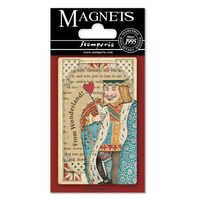 EMAG012 - Magnet 8 x 5.5cm - Alice Queen of Hearts - Stamperia
