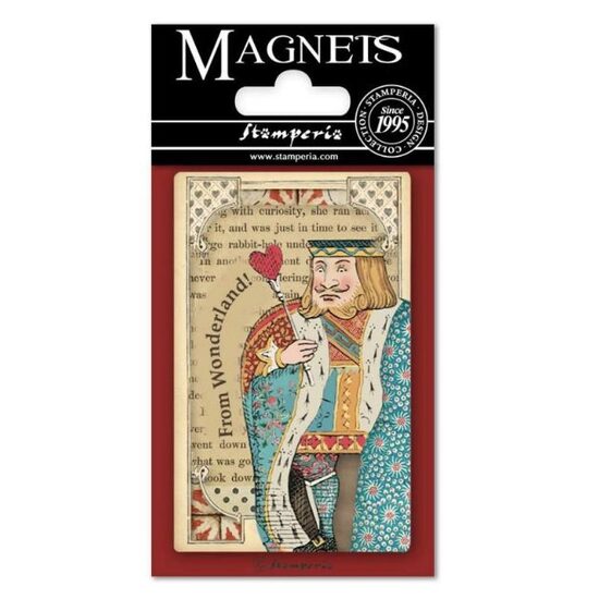 EMAG012 - Magnet 8 x 5.5cm - Alice Queen of Hearts - Stamperia