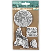 WTKCCR01- Stampila High Definition - 10 x 16.5cm - Cosmos wolf - Stamperia