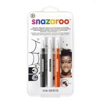 Set 3 markere cu varf de pensula - Halloween - Snazaroo