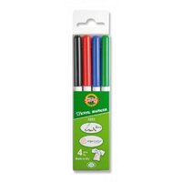 R3203-4C - Set 4 markere textile - Koh-I-Noor