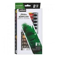 668700 Set 12 culori acrilice Studio - Pebeo